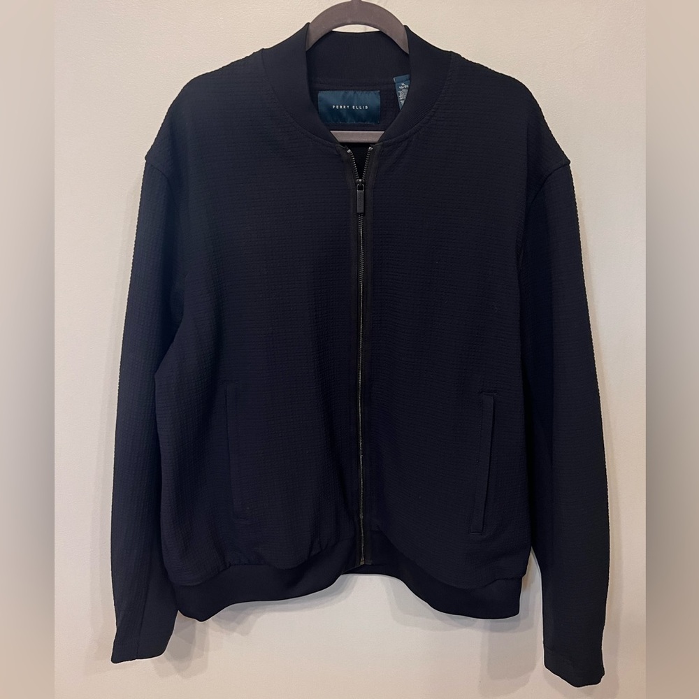 Perry Ellis Principles Fleece Lined Jacket – Men’s XL – Navy –‎ MSRP $210